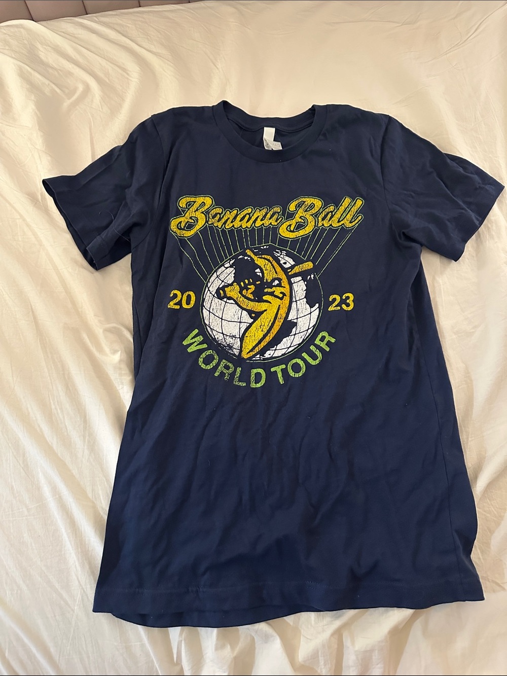 Savannah Bananas 2023 World Tour Graphic Tee - Navy with Yellow & Green